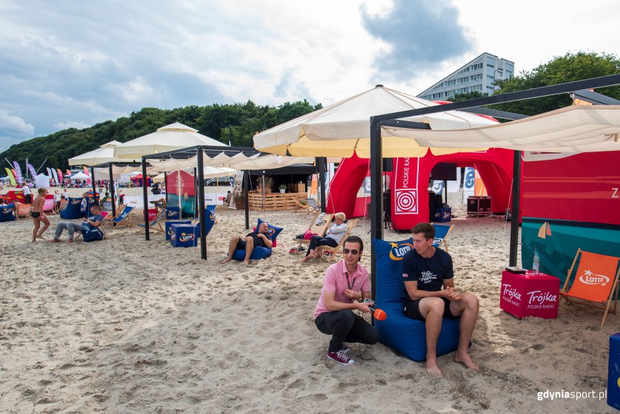 "Pożegnanie wakacji" z GCS na plaży, fot. Dawid Linkowski