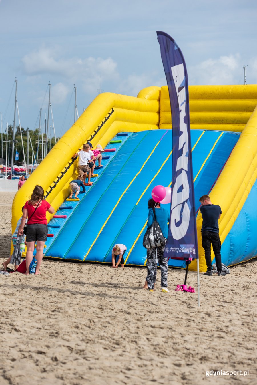 "Pożegnanie wakacji" z GCS na plaży, fot. Dawid Linkowski