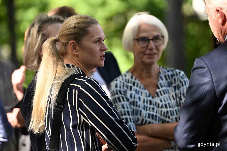 Na zdjęciu (od lewej): Barbara Nowacka, ministra edukacji, Joanna Zielińska, radna Gdyni (fot. Michał Puszczewicz)