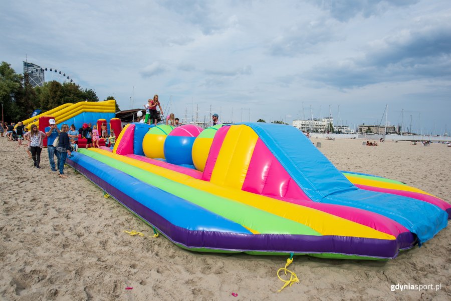 "Pożegnanie wakacji" z GCS na plaży, fot. Dawid Linkowski