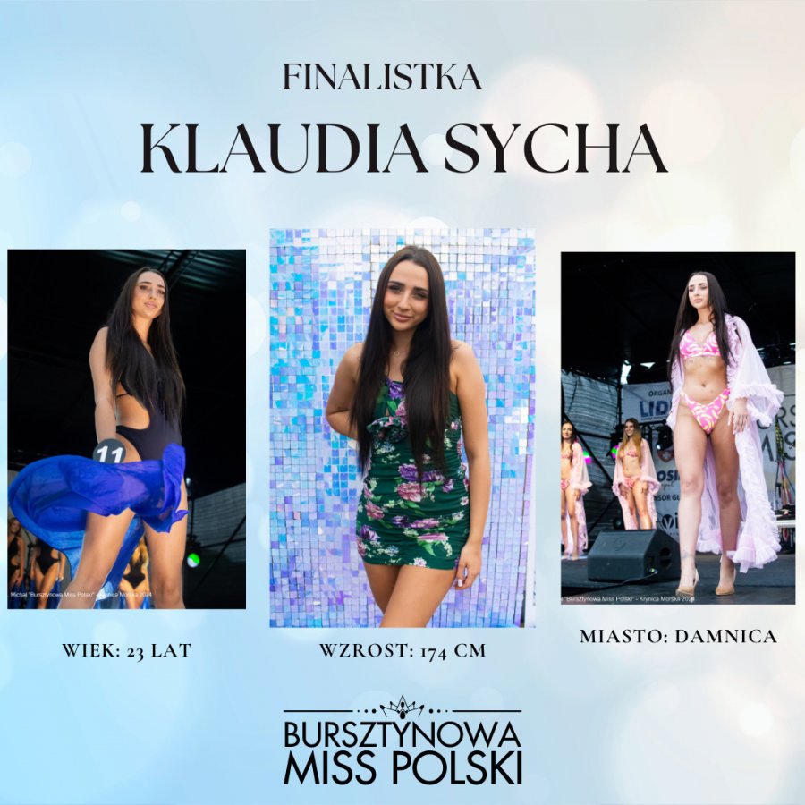 Finalistka konkursu Bursztynowej Miss Polski 2024, fot. Bursztynowa Miss Polski