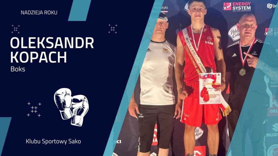 Nadzieja Gdyńskiego Sportu 2024: Oleksandr Kopach (boks) – Klubu Sportowy Sako 