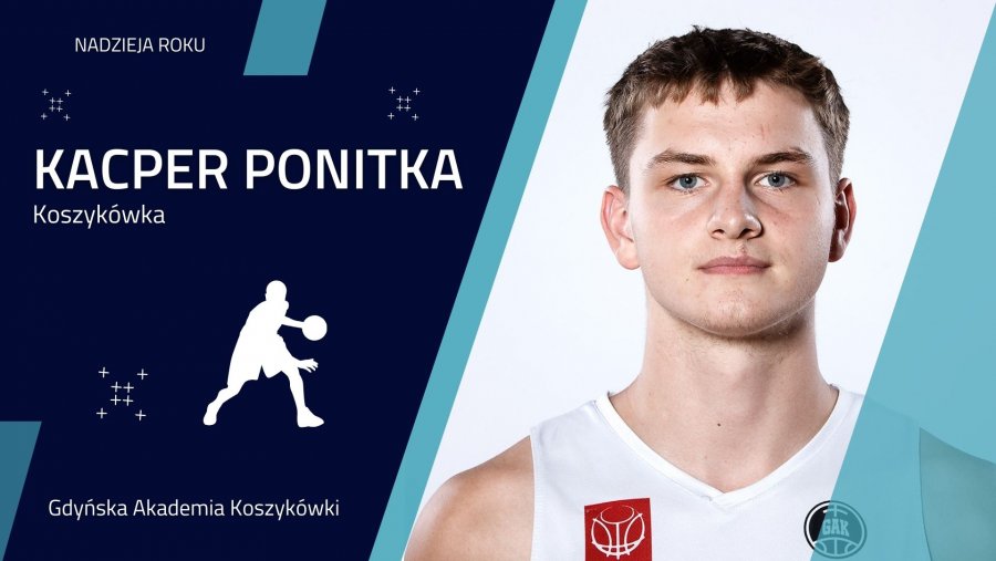 Nadzieja Gdyńskiego Sportu 2024: Kacper Ponitka (koszykówka) –  Gdyńska Akademia Koszykówki 