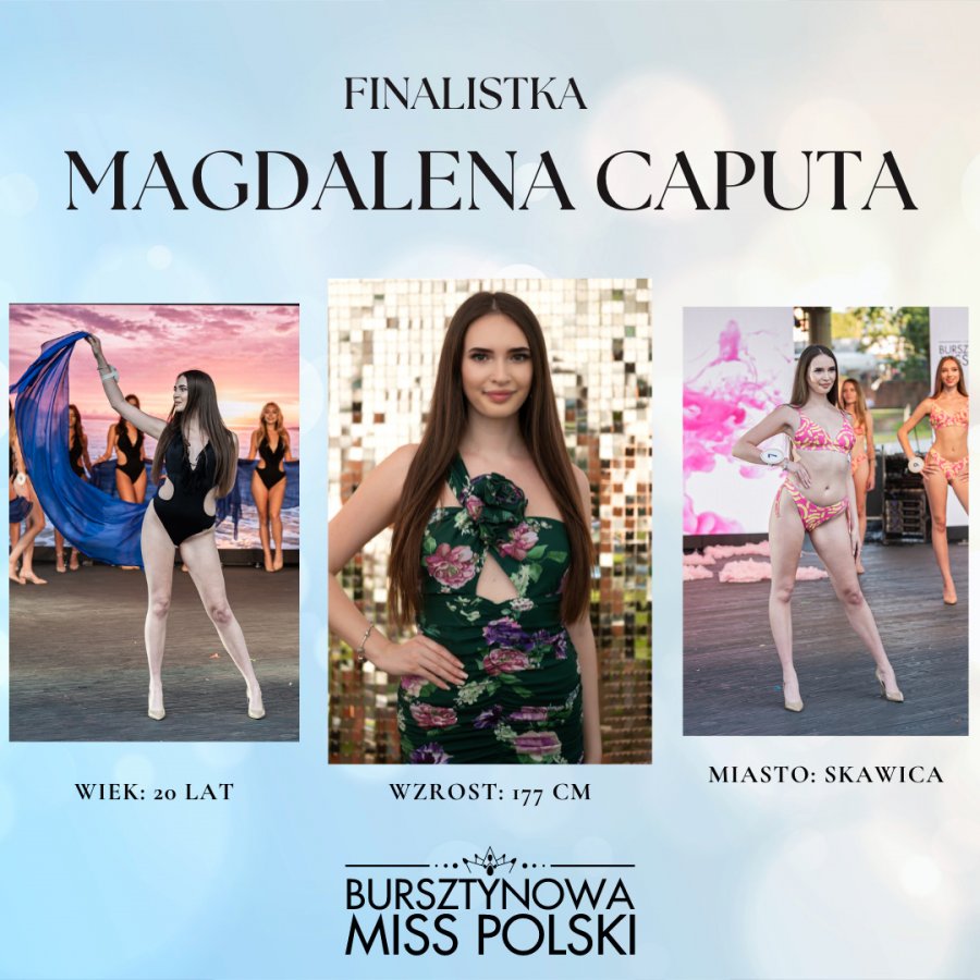 Finalistka konkursu Bursztynowej Miss Polski 2024, fot. Bursztynowa Miss Polski