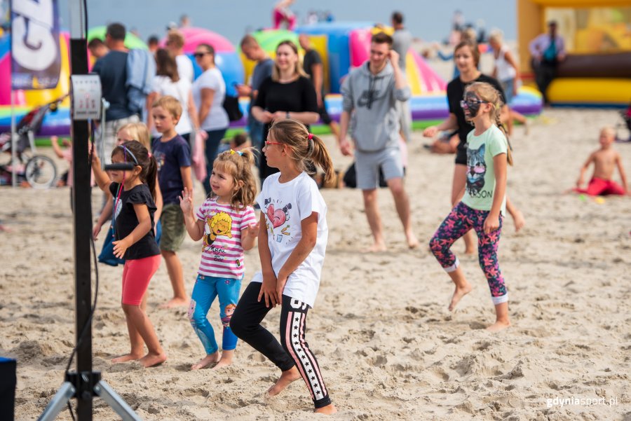 "Pożegnanie wakacji" z GCS na plaży, fot. Dawid Linkowski