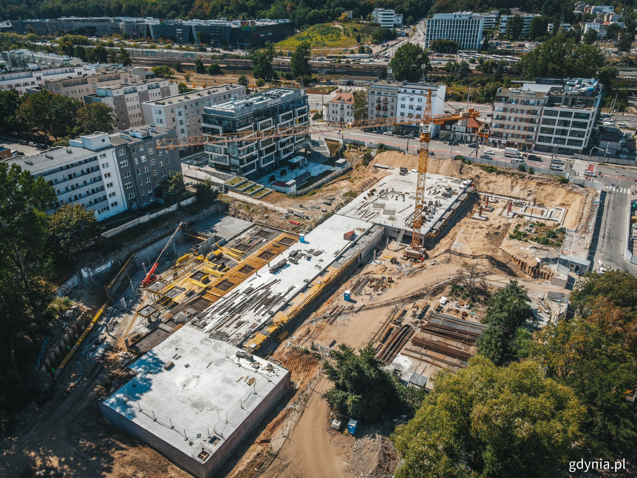 Budowa parkingu podziemnego w Parku Centralnym. Fot. Marcin Mielewski