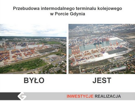 Przebudowa intermodalnego terminalu kolejowego w Porcie Gdynia Przebudowa intermodalnego terminalu kolejowego w Porcie Gdynia