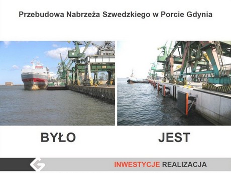 Przebudowa Nabrzeża Szwedzkiego w Porcie Gdynia Przebudowa Nabrzeża Szwedzkiego w Porcie Gdynia