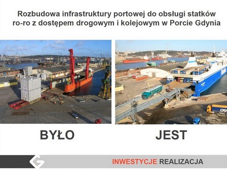 Rozbudowa infrastruktury portowej do obsługi statków ro-ro z dostępem drogowym i kolejowym w Porcie Gdynia Rozbudowa infrastruktury portowej do obsługi statków ro-ro z dostępem drogowym i kolejowym w Porcie Gdynia