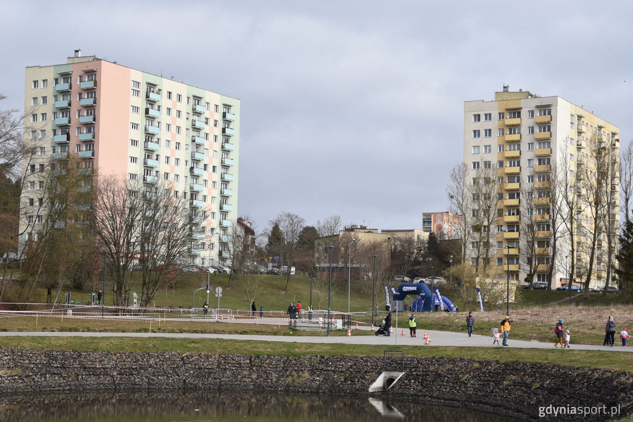 teren wokół zbiornika retencyjnego na Witominie - perspektywa