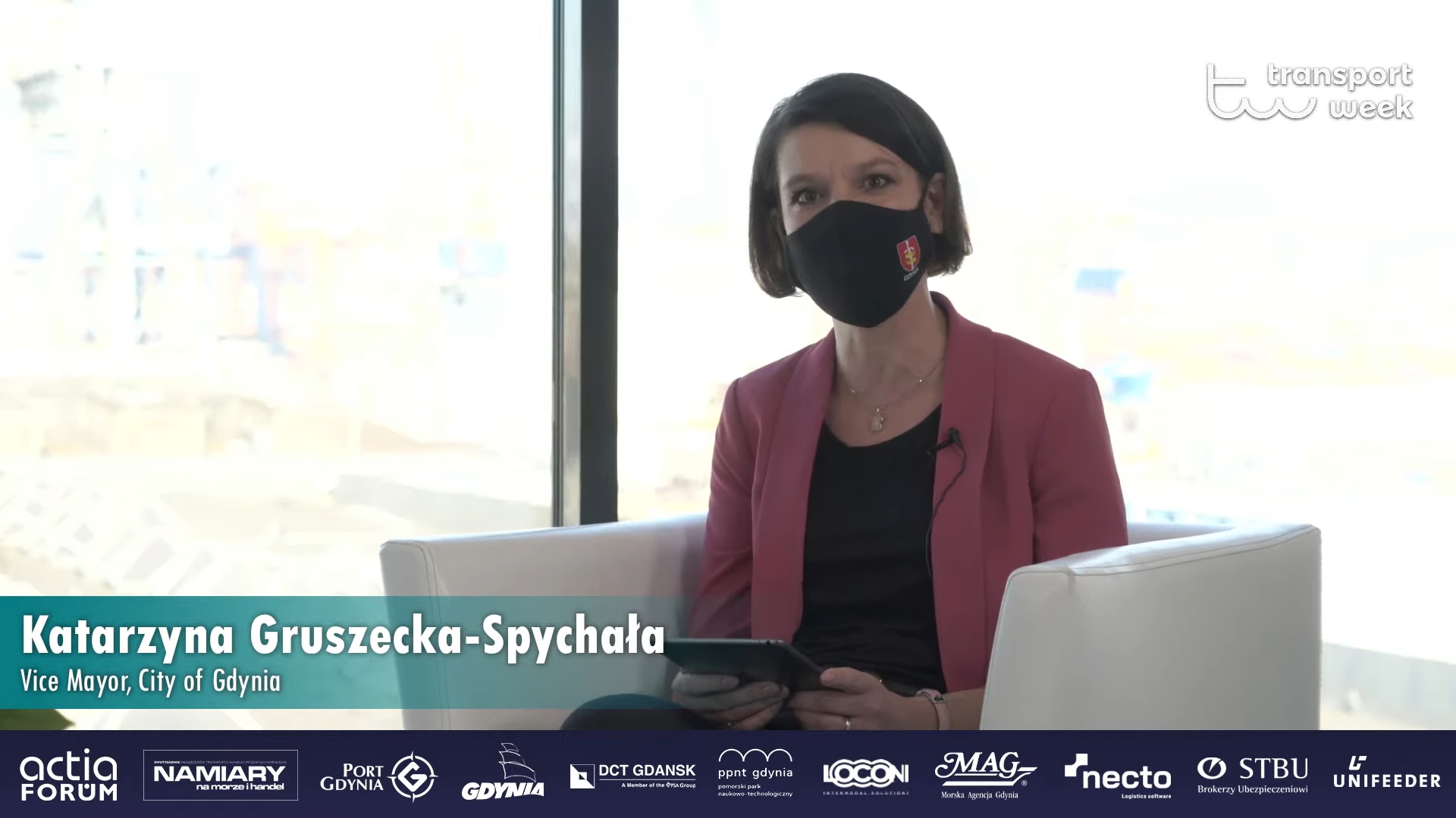 Konferencję Transport Week 2021 otworzyła wiceprezydent Gdyni ds. gospodarki - Katarzyna Gruszecka-Spychała // fot. materiały prasowe