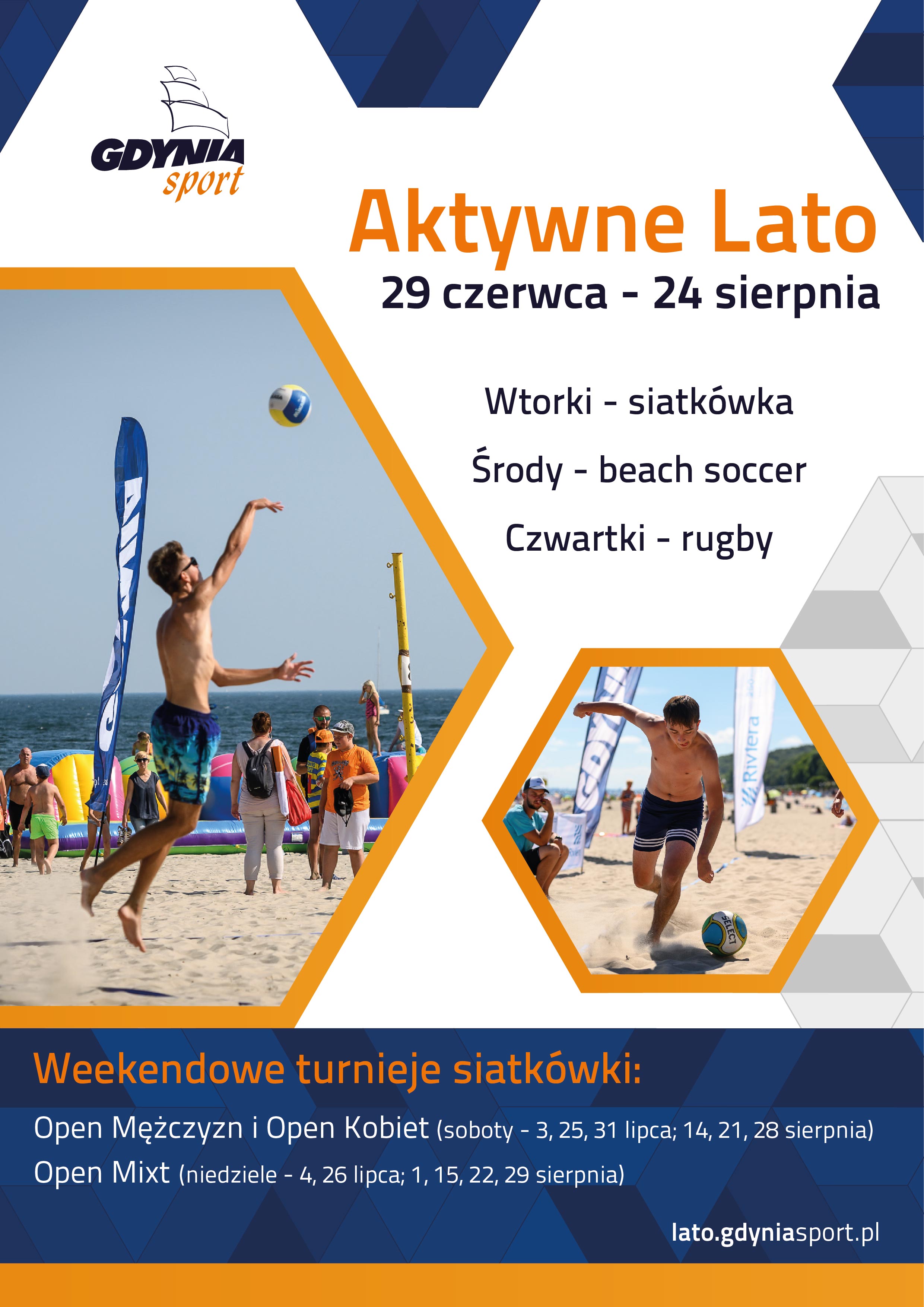 Plakat aktywnego lata