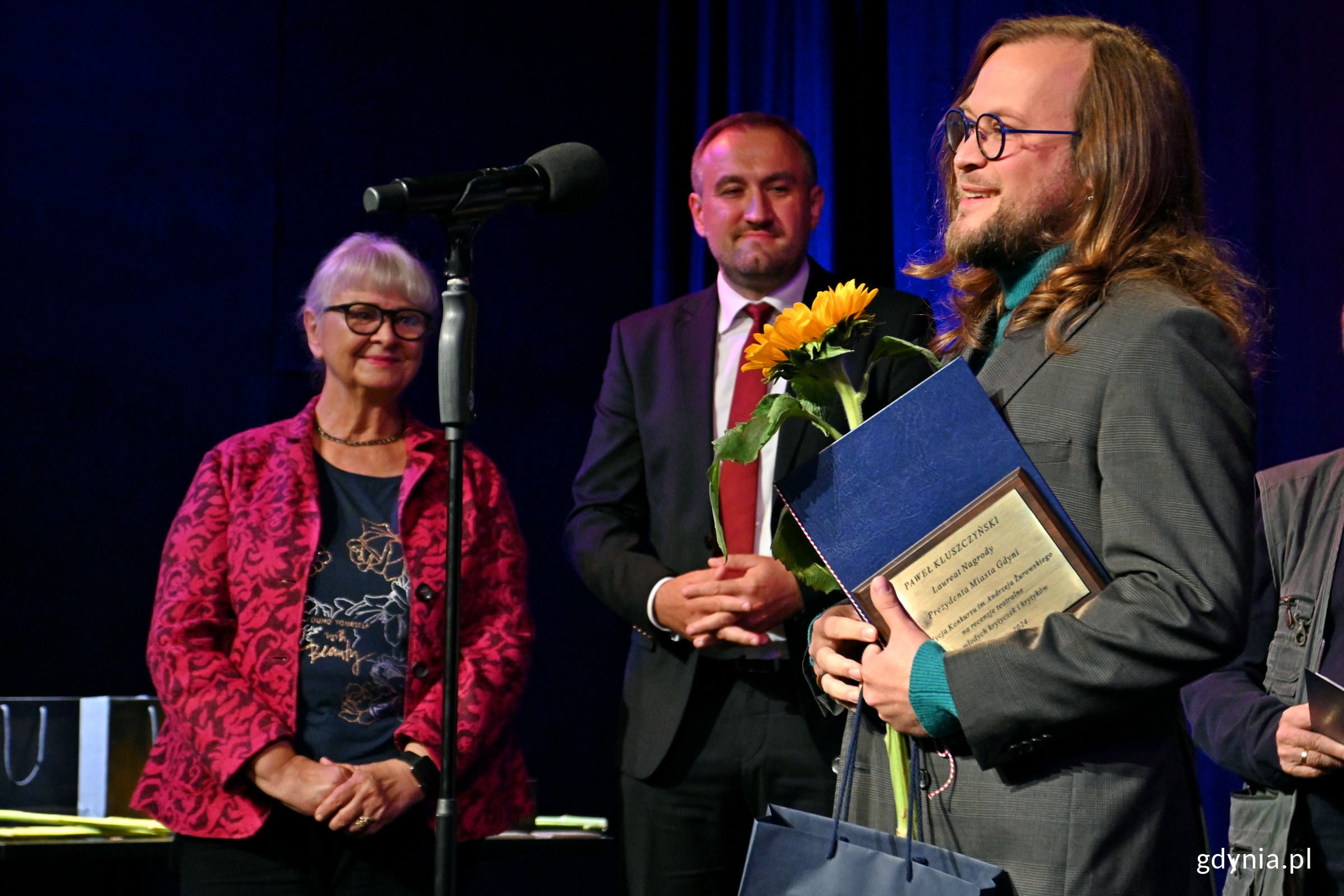 Paweł Kluszczyński, laureat Nagrody Prezydenta Miasta Gdyni w 10. Edycji Konkursu im. Żurowskiego (fot. Magdalena Czernek)