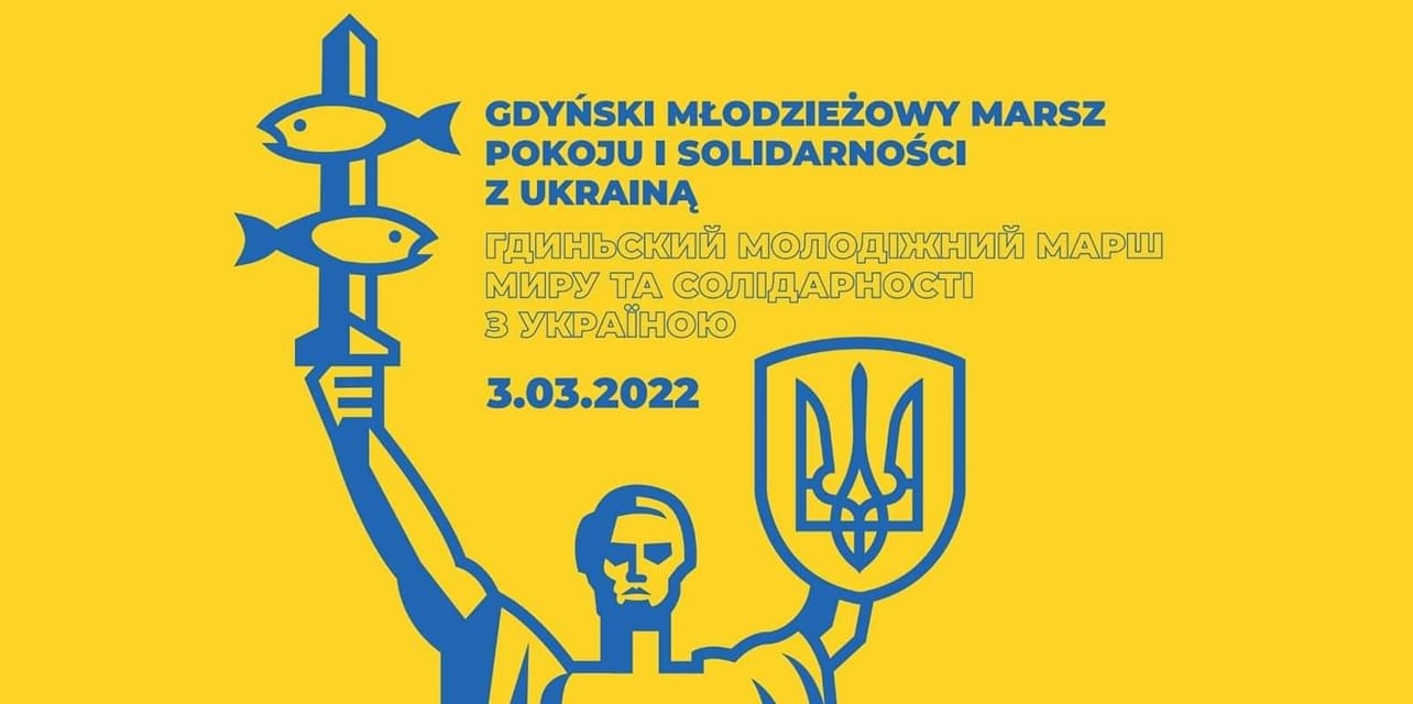 Gdyński Młodzieżowy Marsz Pokoju i Solidarności z Ukraina, mat. prasowe