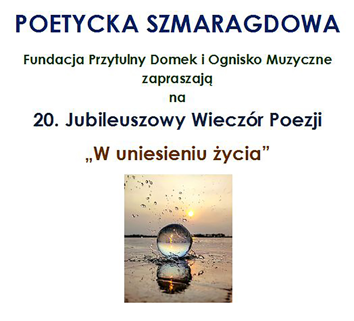 Wieczór poezji „W uniesieniu życia”