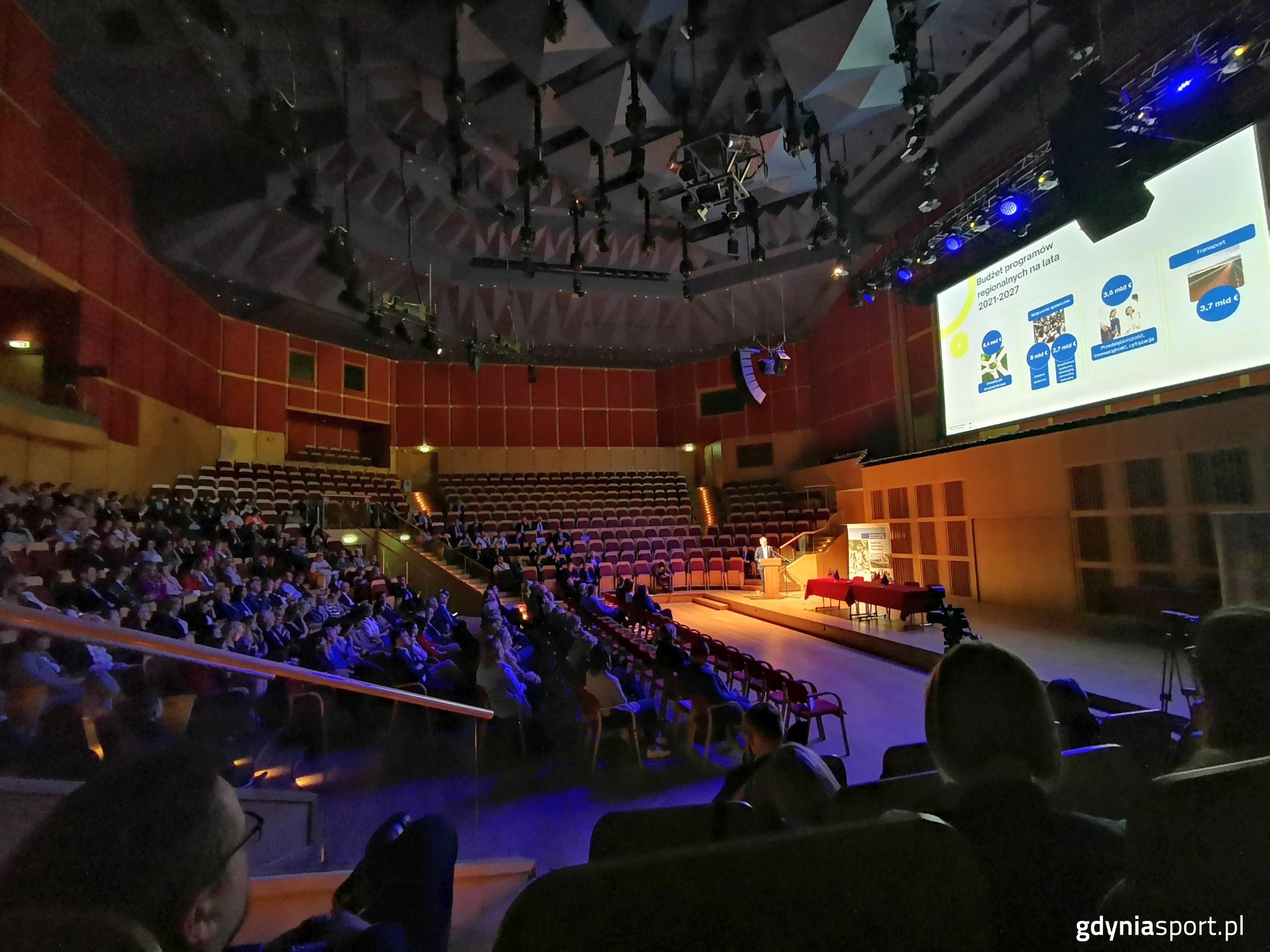 sala Filharmonii Bałtyckiej podczas konferencji