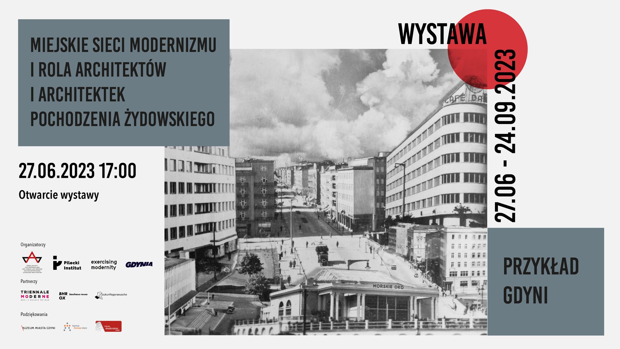 Miejskie sieci modernizmu i rola architektów i architektek pochodzenia żydowskiego. Przykład Gdyni - wystawa