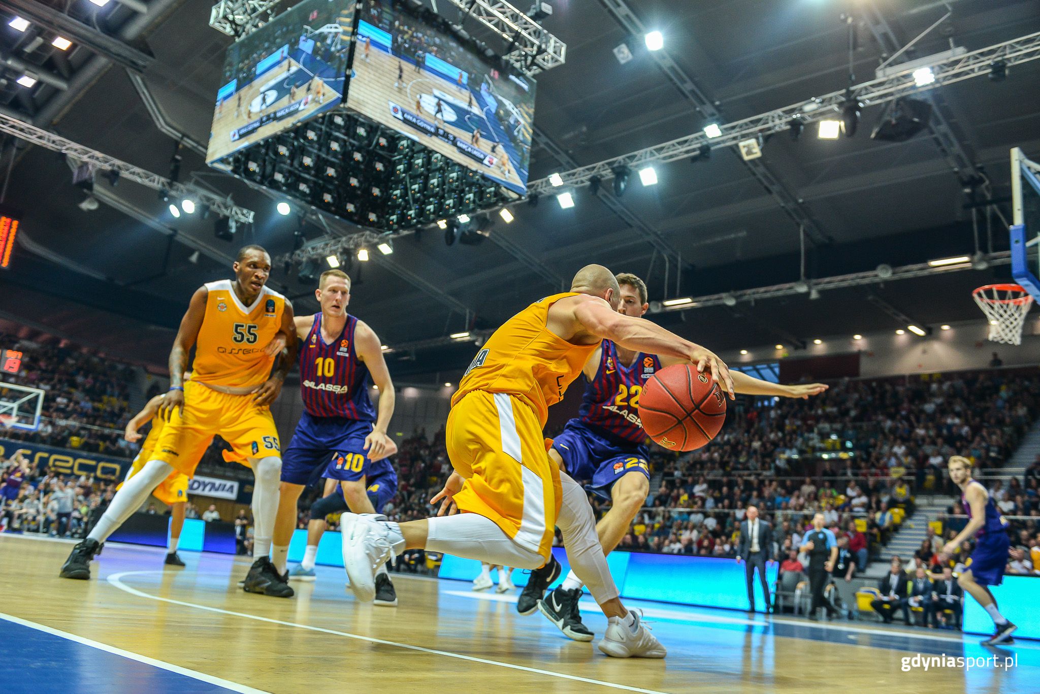 Mecz koszykarzy Asseco Arki w Gdynia Arenie, fot. gdyniasport.pl