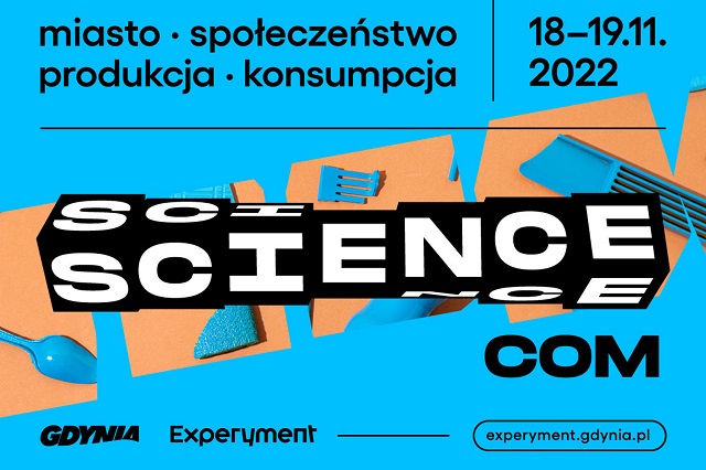 Grafika ilustracyjna ScienceCom 2022. Materiały prasowe Centrum Nauki Experyment. 