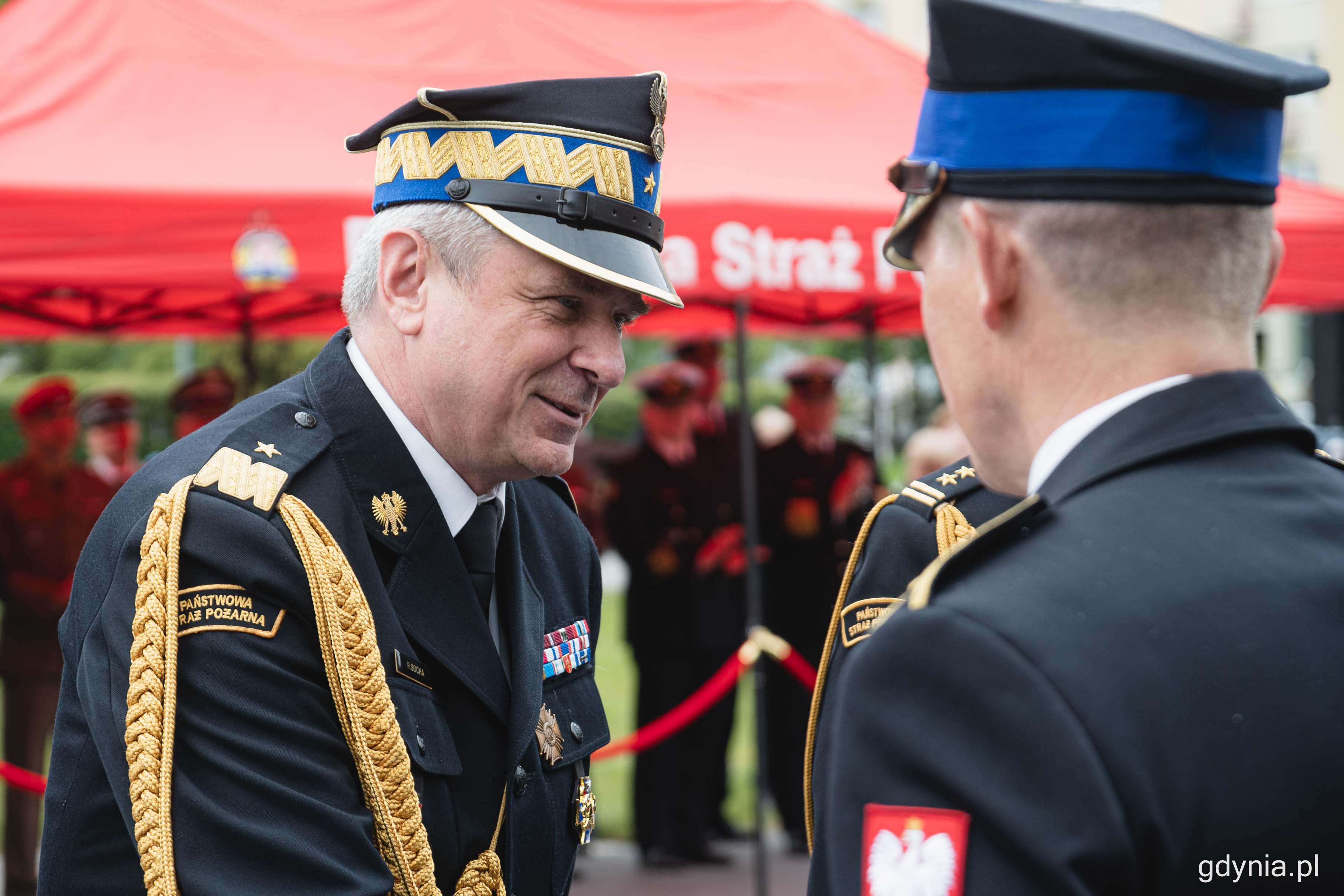 Pomorski Komendant Wojewódzki PSP nadbryg. Piotr Socha. Fot. Kamil Złoch