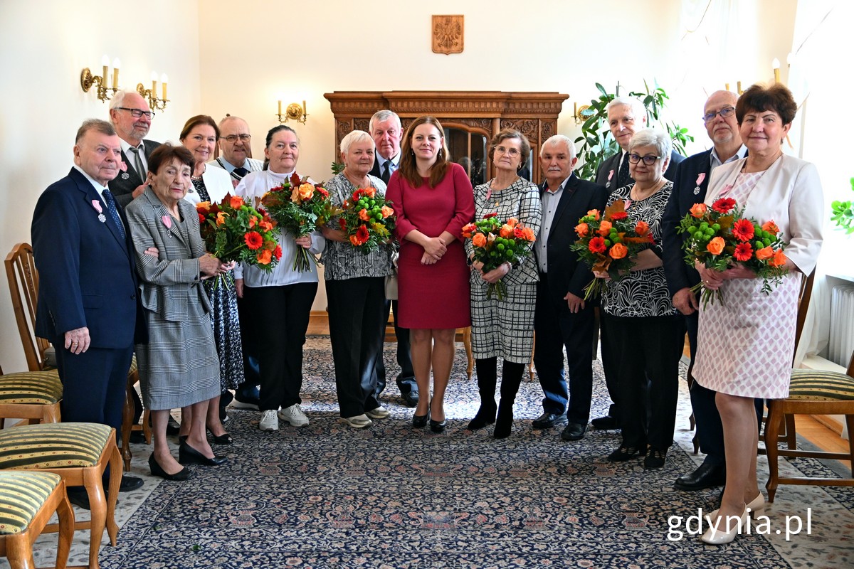 Jubilaci z godz. 13:00 z prezydent Gdyni Aleksandrą Kosiorek (fot. Magdalena Czernek)