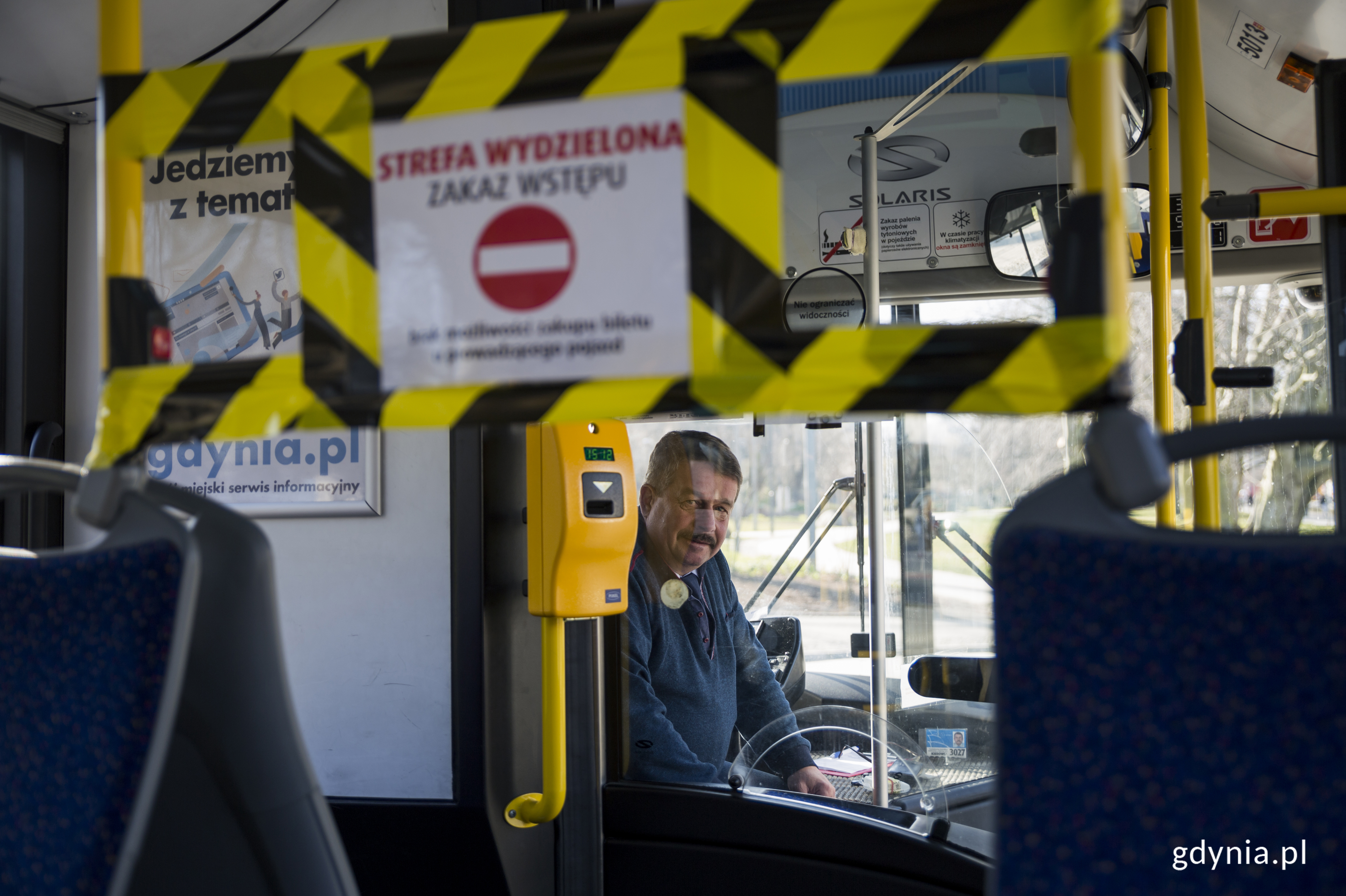 Kierowca autobusu Eugeniusz Chrapkowski. fot. Przemysław Kozłowski