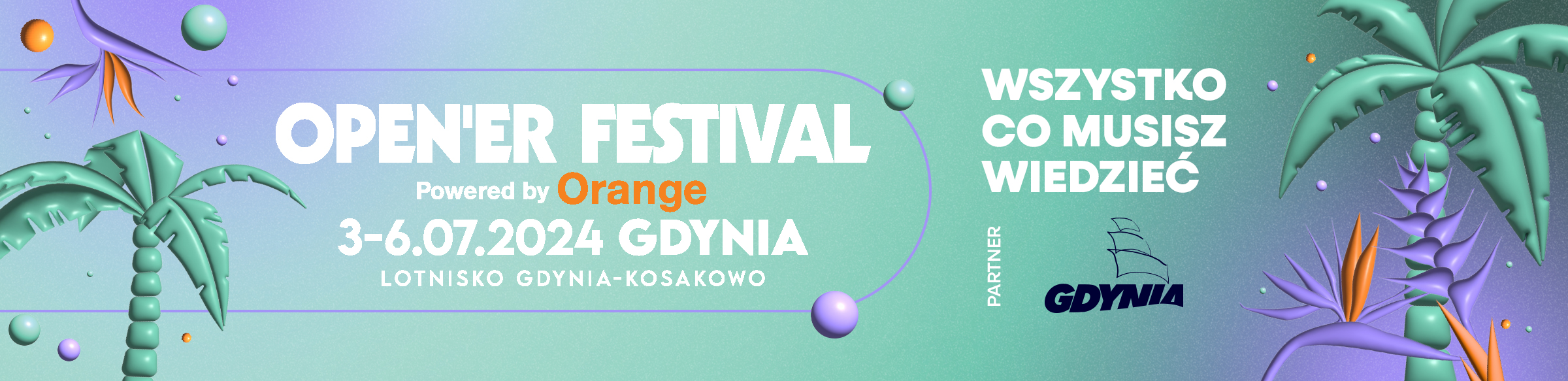 Open'er Festival 2024 – wszystko co musisz wiedzieć. Grafika promująca artykuł.