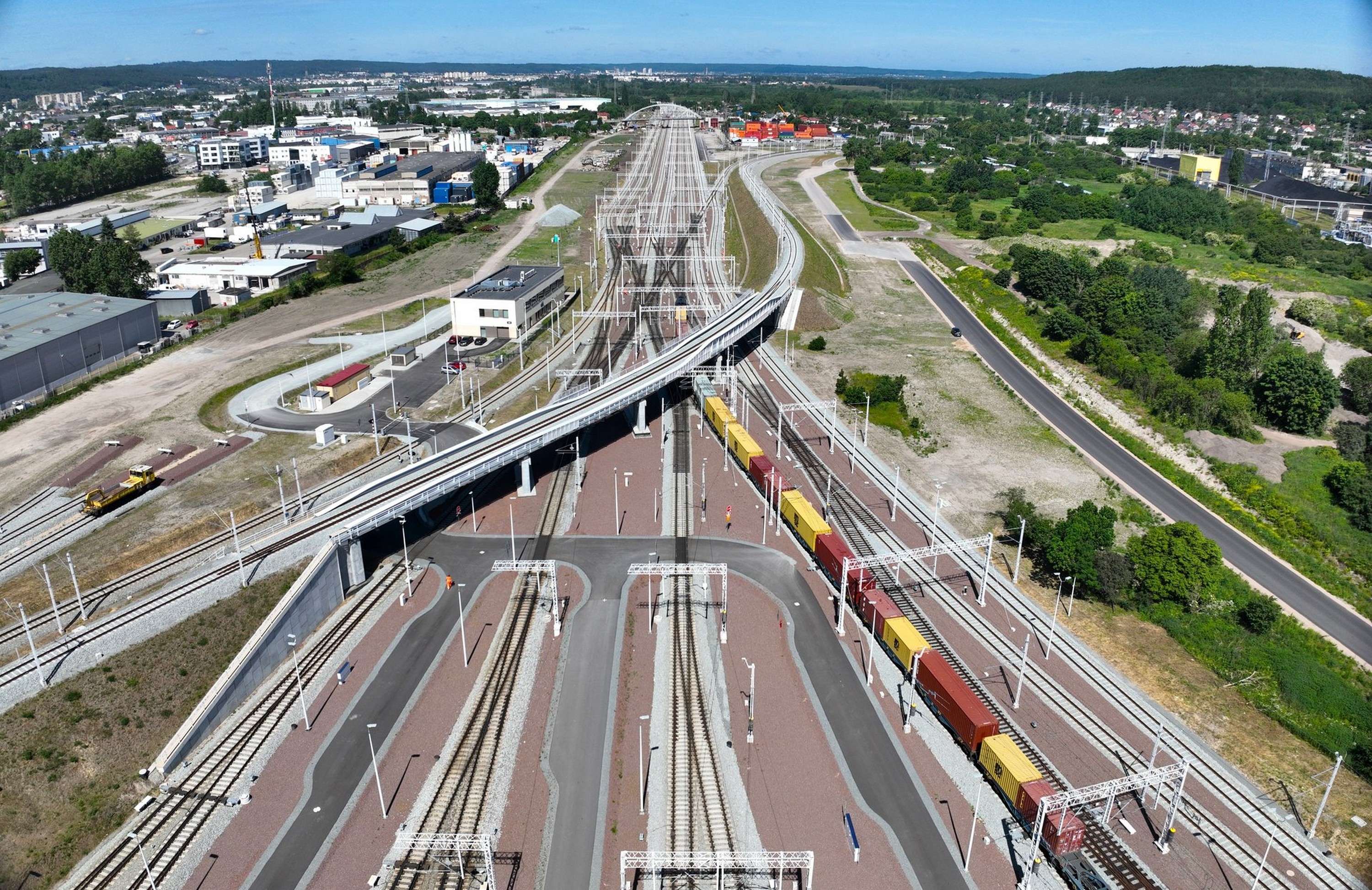 Wiadukt kolejowy na terenie stacji Gdynia Port 